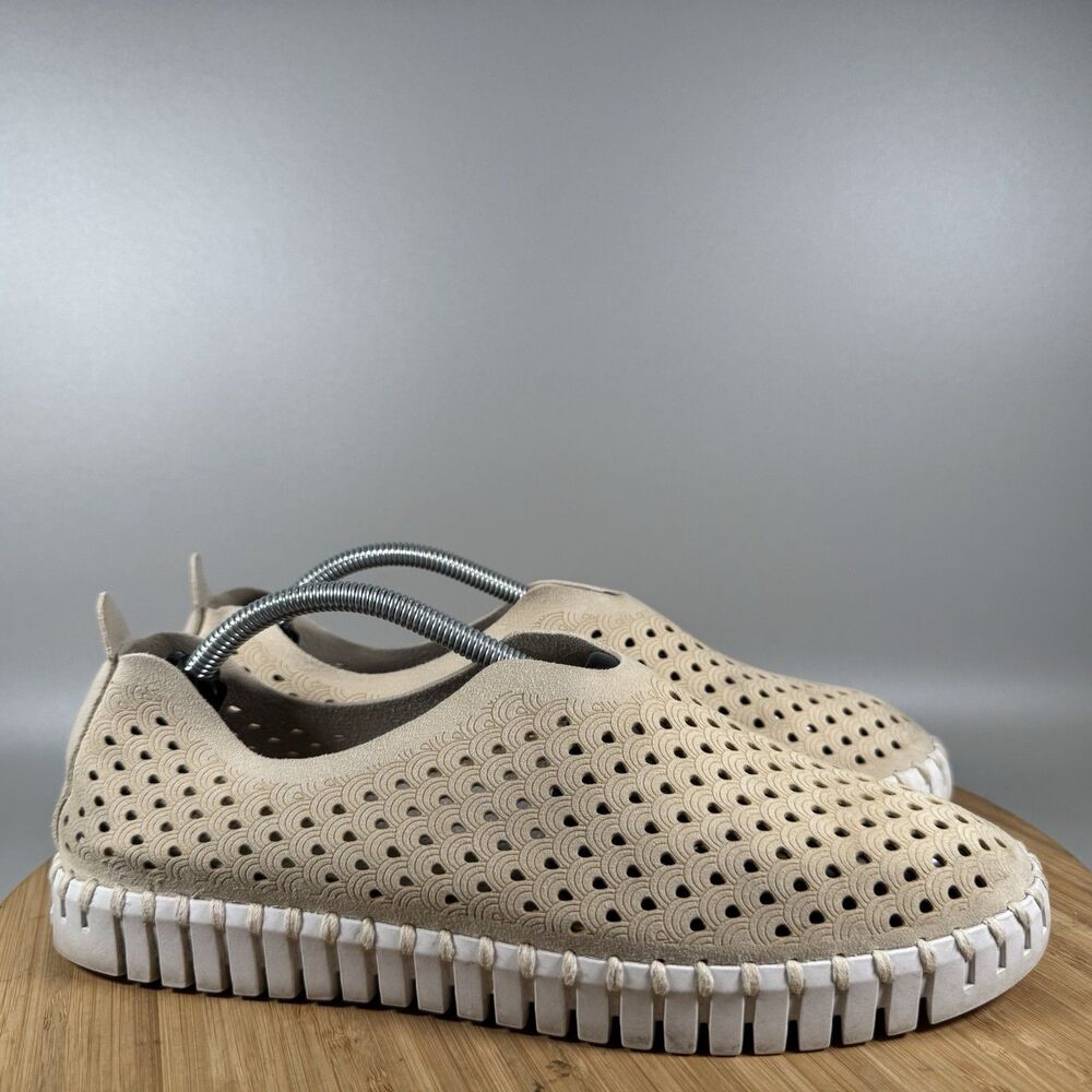 S Ilse Jacobsen Hornbak Size 40 10 Tulip Shoes Slip on Beige Comfort